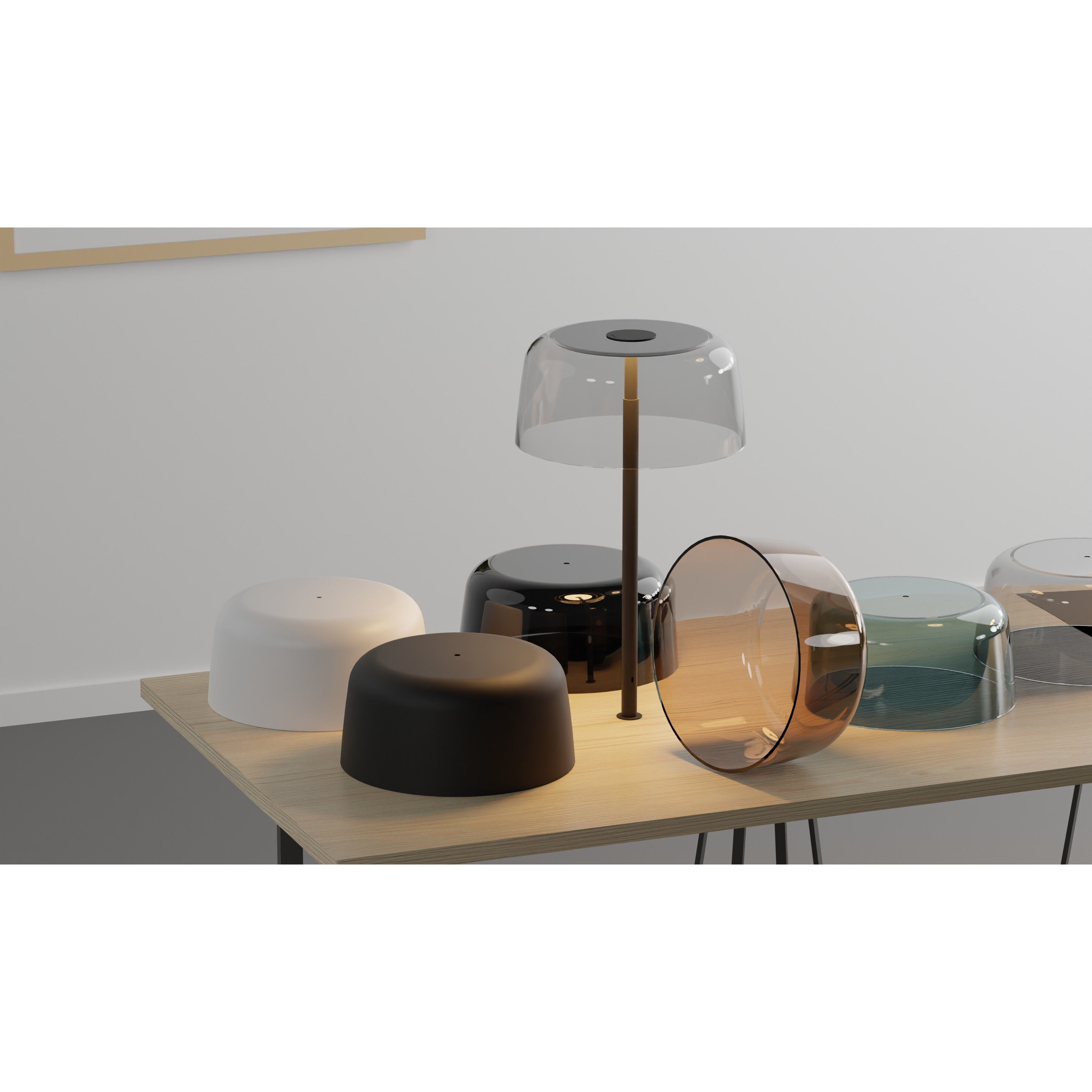 Yurei 14 inch 14.00 watt Matte White Co-Working Lamp Portable Light